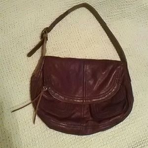 Lucky Brand stash bag brown leather